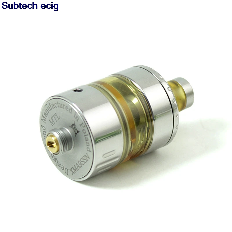 

New SXK Hussar Project X MTL RTA Rebuildable Tank Atomizer 316 SS 22mm overall diameter Single coil dual airflow Vape tank