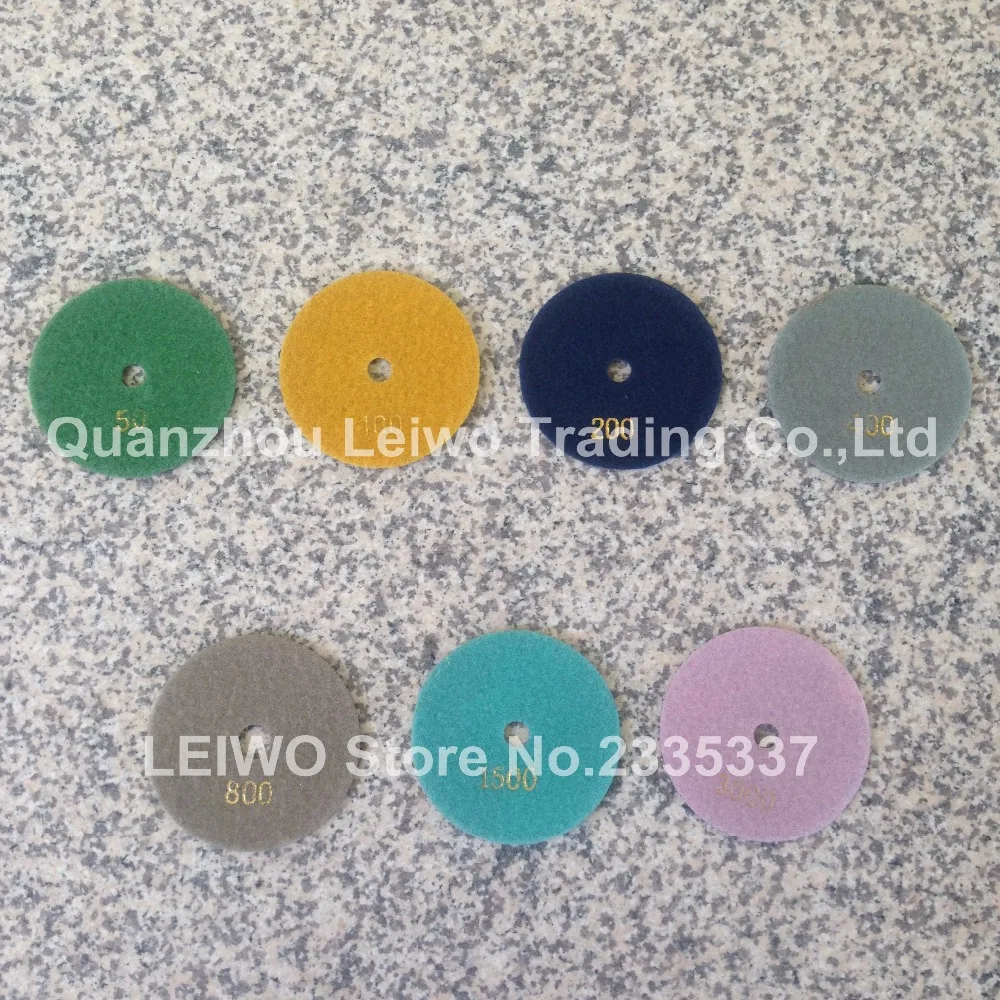 Алмазные сухие полировальные колодки 4 дюйма алмазные инструменты гранитная