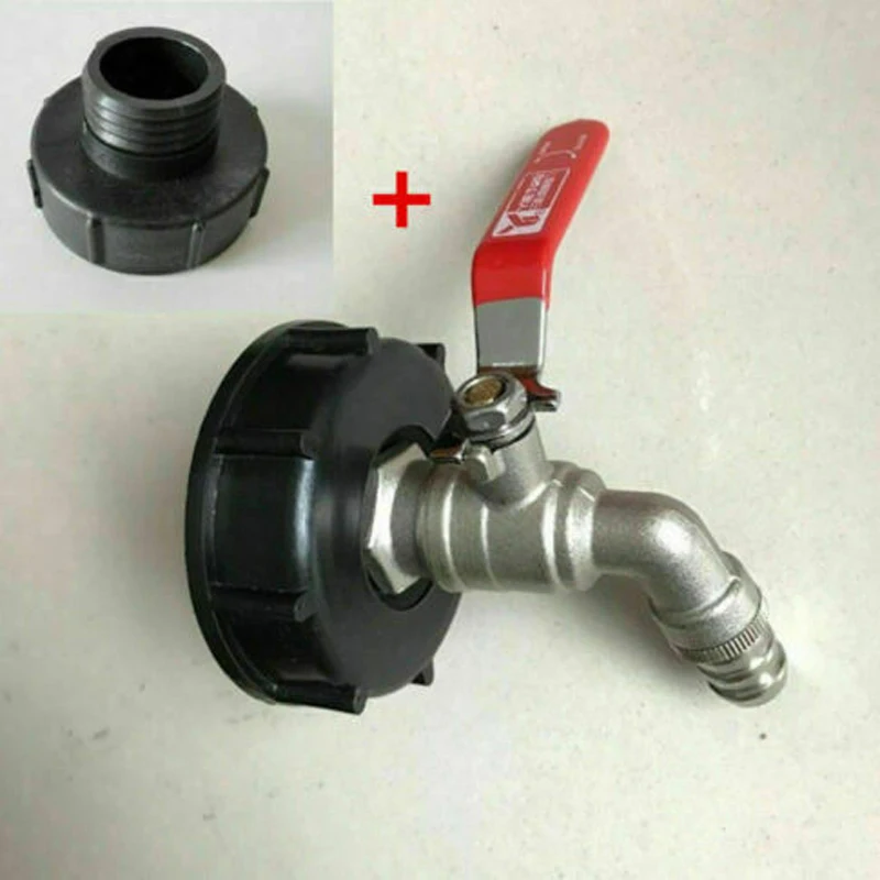 6 точек латунный кран сопло для воды + IBC тонн баррель бабочка клапан 100 мм адаптер 2