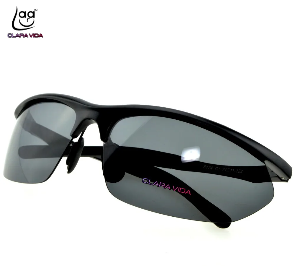 

Lentes De Sol Mujer =clara Vida=black Fashion Style Polarized Aluminium Magnesium Alloy Uv400 Uv100% Battle Field Sunglasses