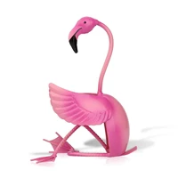 flamingo wine holder wine shelf metal figurine practical figurine wine rack for bottle office home decor craft