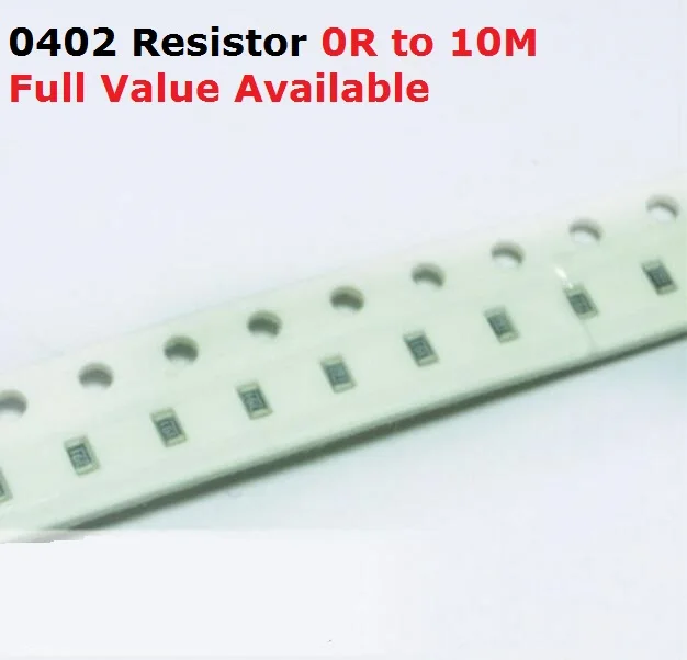500PCS/lot SMD Chip 0402 Resistor 620K/680K/750K/820K/910K/Ohm 5% Resistance 620/680/750/820/910/K Resistors Free Shipping