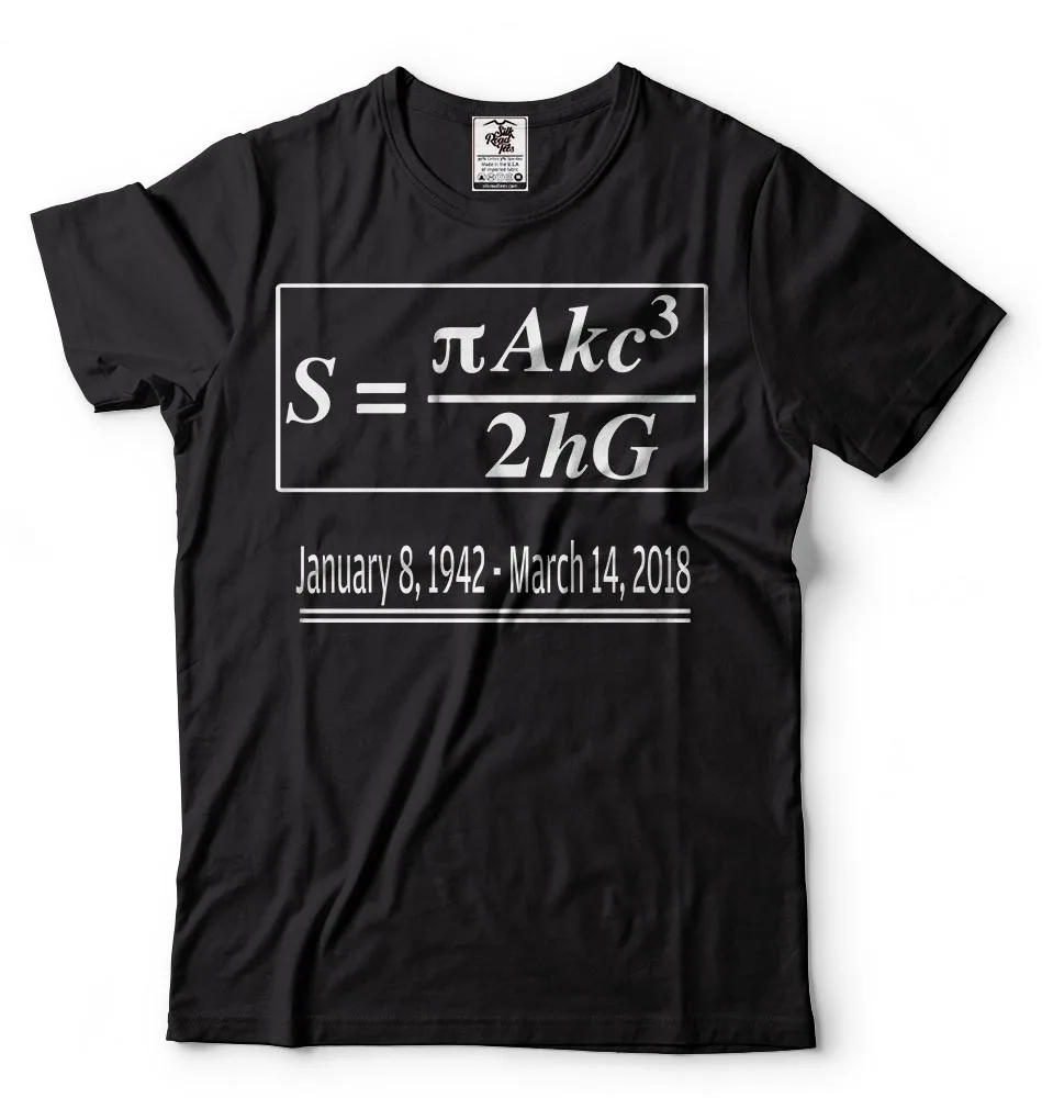 

Stephen Hawking Shirt Stephen Hawking Equation The "Simple" Equation Rip Free Shipping Men New Fashion O-Neck Stylish My T Shirt