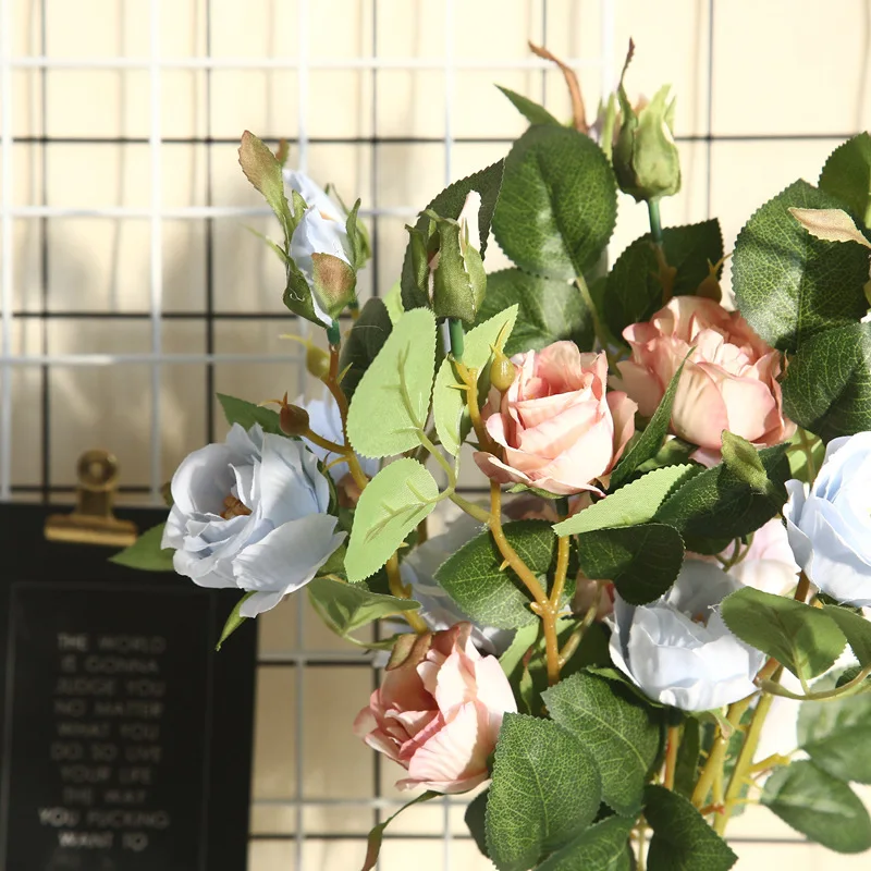 Simulated Rose Decoration Home Wedding Road Induced Flowers Hand-held Flower Wall Plant Fake | Дом и сад