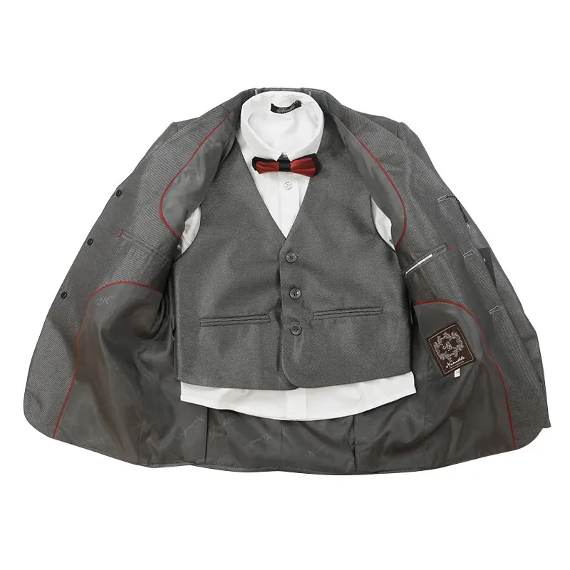 Nimble/серый Модный костюм для мальчиков; roupas infantis menino; детская одежда; спортивные блейзеры для мальчиков; Terno Menino; Верхняя одежда для мальчиков - Цвет: gray