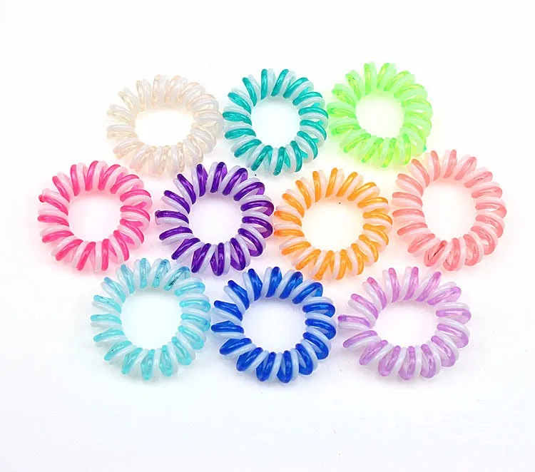 3 см двойной Цвета телефонная линия для волос аксессуары женщин повязка на голову