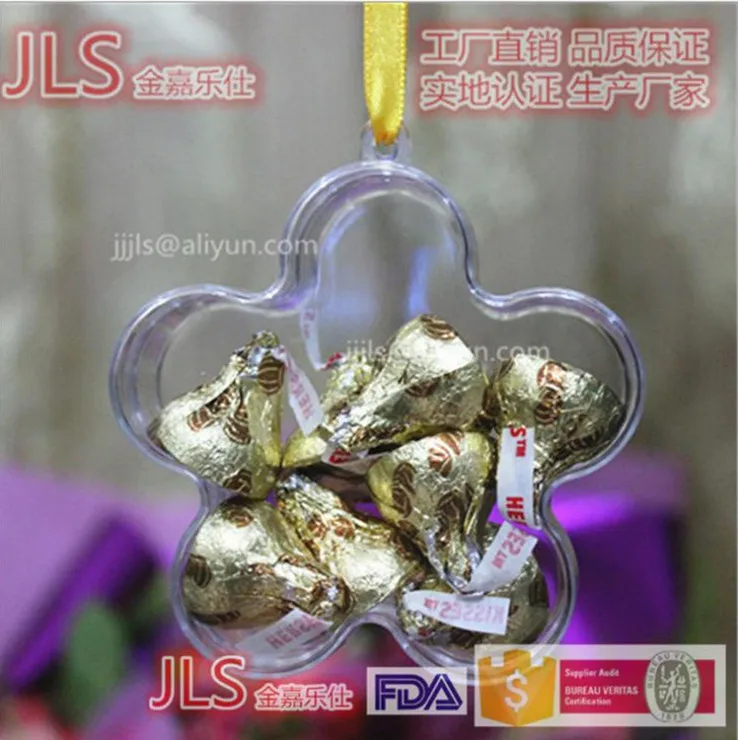 

90 мм, 50 шт., украшения для рождественской елки, в форме сливы, стандартная Рождественская Подарочная коробка, пластиковый шар