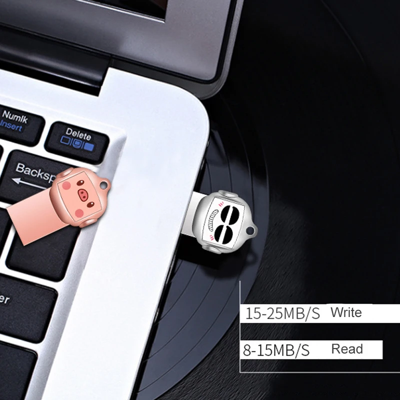 Флешка Персонализированная USB флешка 128 ГБ USB флешка 64 ГБ 32 ГБ Флешка мультфильм 16 Гб флэш-диск для школьницы подарок