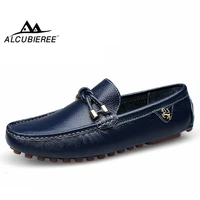 alcubieree brand loafers for man casual driving shoes male slip on mocassin soft breathable men flats men gommino boat shoes