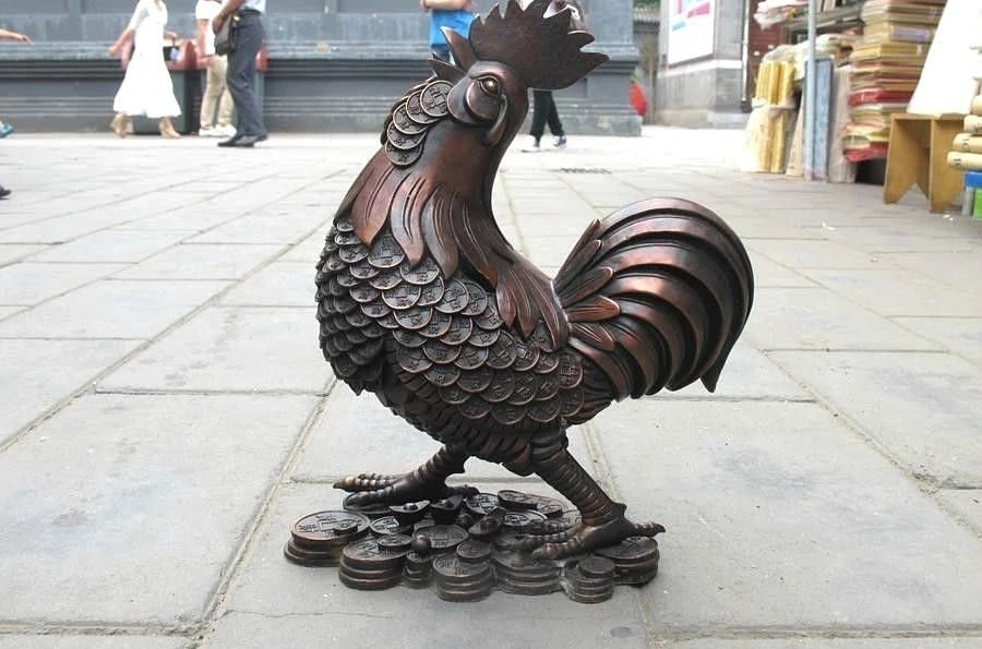 Китайская красная бронза Изысканный резной приносят удачу и благосостояние