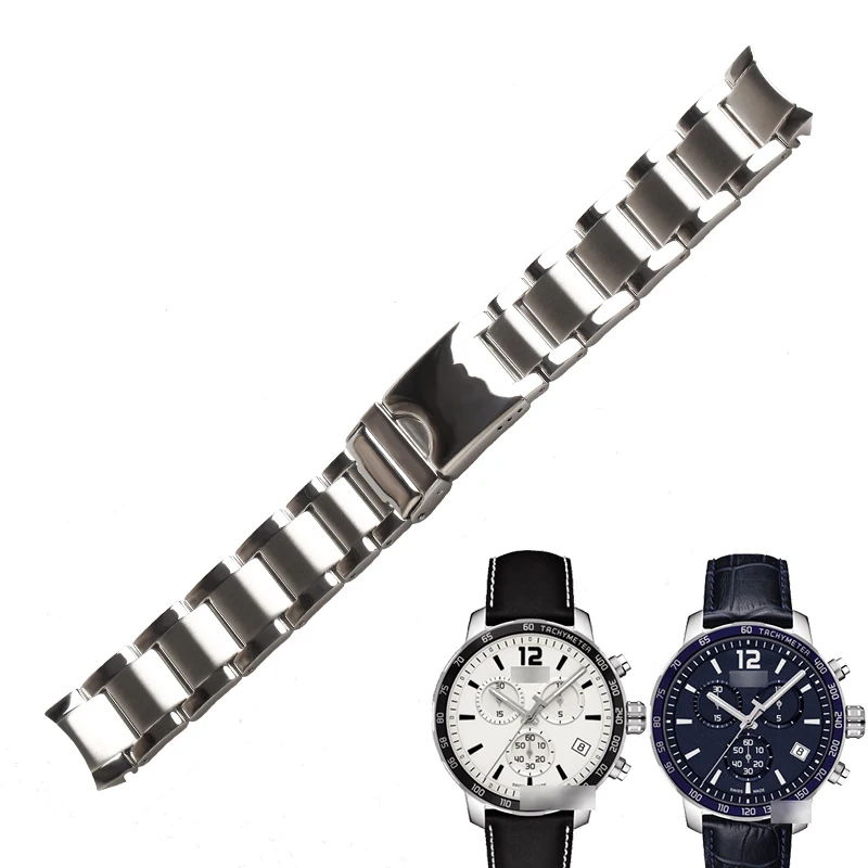 Ремешок для часов WENTULA из нержавеющей стали TISSOT t095 T Sport T095.417A твердый 19 мм|Ремешки