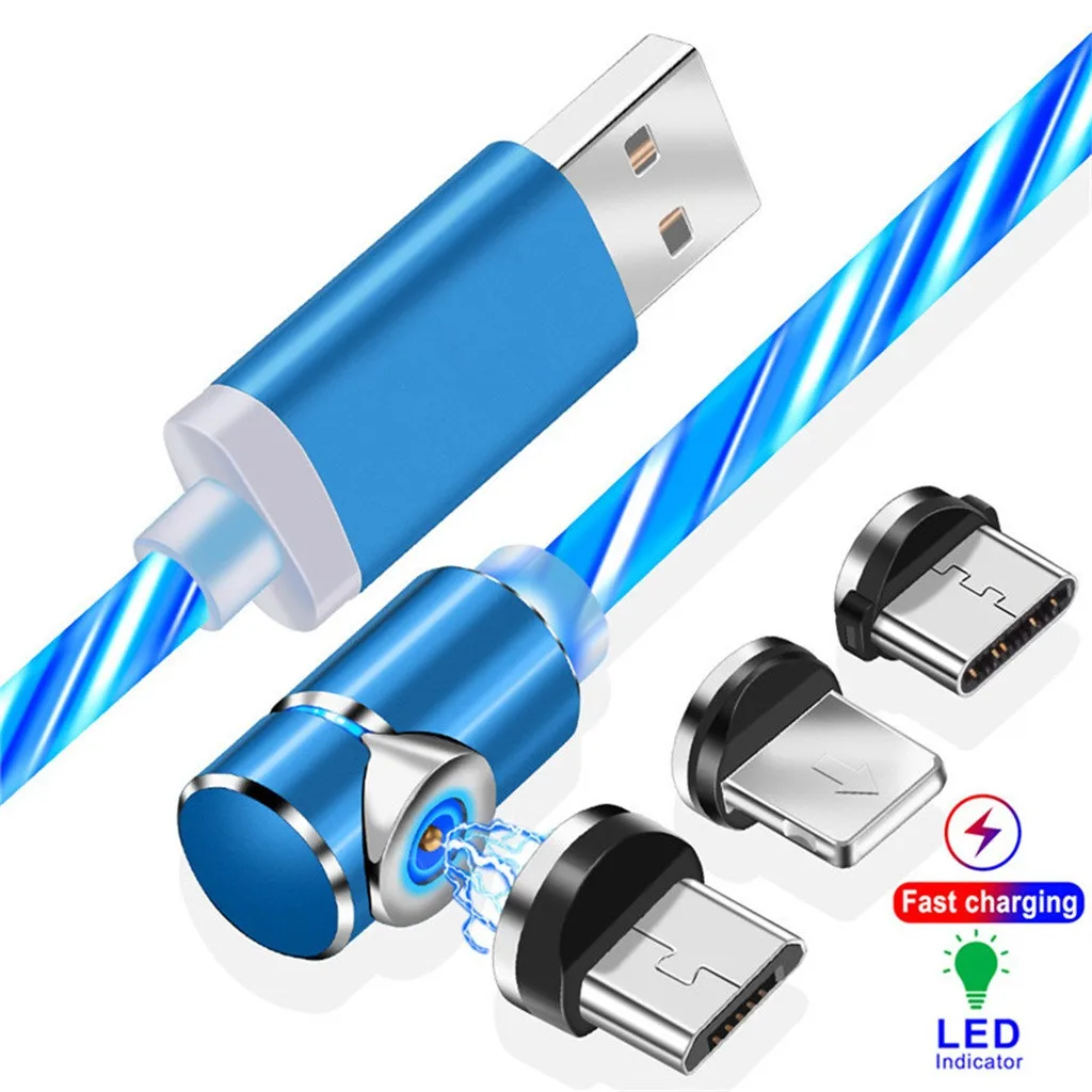 Кабель для зарядки EPULA цветной светодиодный источник света на 90 градусов USB Type C