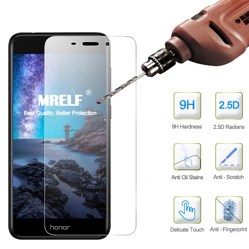 Защитное стекло закаленное 9H 2.5D для Huawei Honor 6C Pro|Защитные стёкла и плёнки