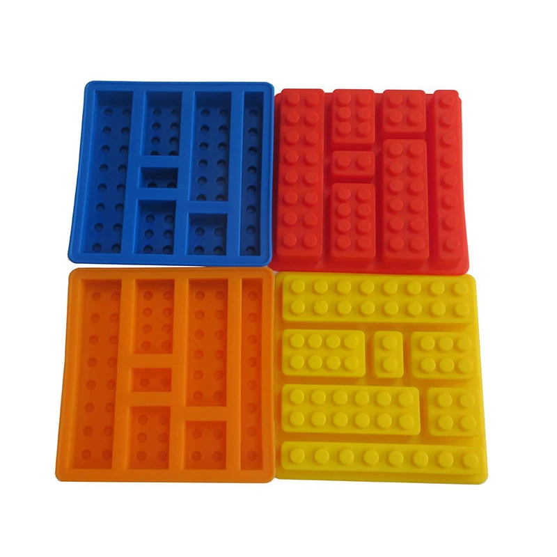 2016 Силиконовые Lego Кирпич Стиль Квадрат Обостряла Льда Плесень Шоколад Торт Желе