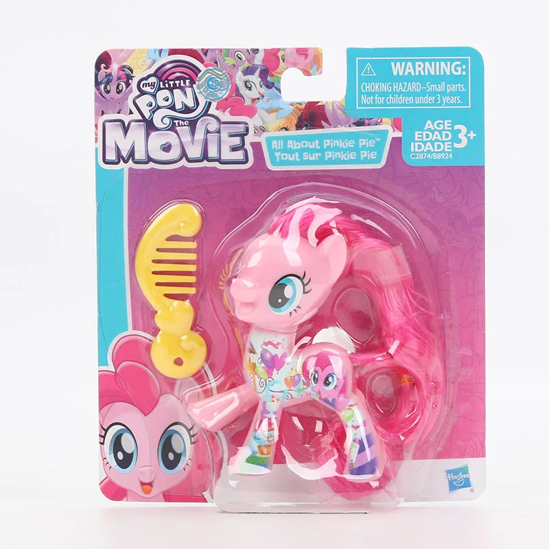 Игрушки My Little Pony, коллекционные экшен-фигурки из ПВХ, персонажи мультсериала «Дружба — это чудо» — пони Радуга Дэш, Пинки Пай, Лира Хартстрингс, Рарити - Цвет: new pink