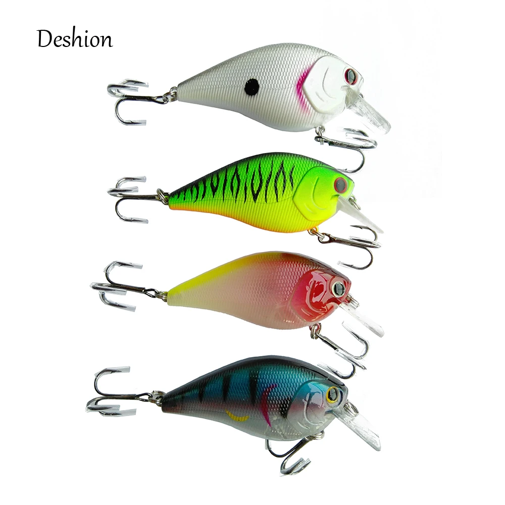 Deshion 8cm 16g Crankbait Fishing Lure Artificial Crank Hard Bait Topwater Minnow Wobblers Japan Fish Lures | Спорт и развлечения