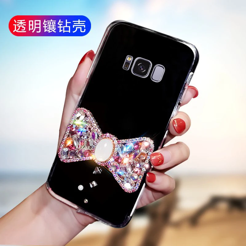 Он подходит для samsung S8 мобильного телефона прозрачный булавка с бантом со