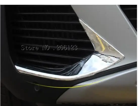 Для peugeot 3008 3008GT ABS яркий хромированный передний противотуманный светильник, противотуманный светильник, лампа для век, Накладка для бровей, 2 шт