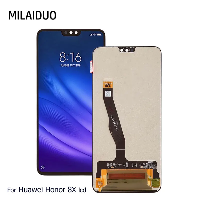 ЖК дисплей для HUAWEI Honor 8X сенсорный экран дигитайзер черный полная сборка JSN L21 L22 L23