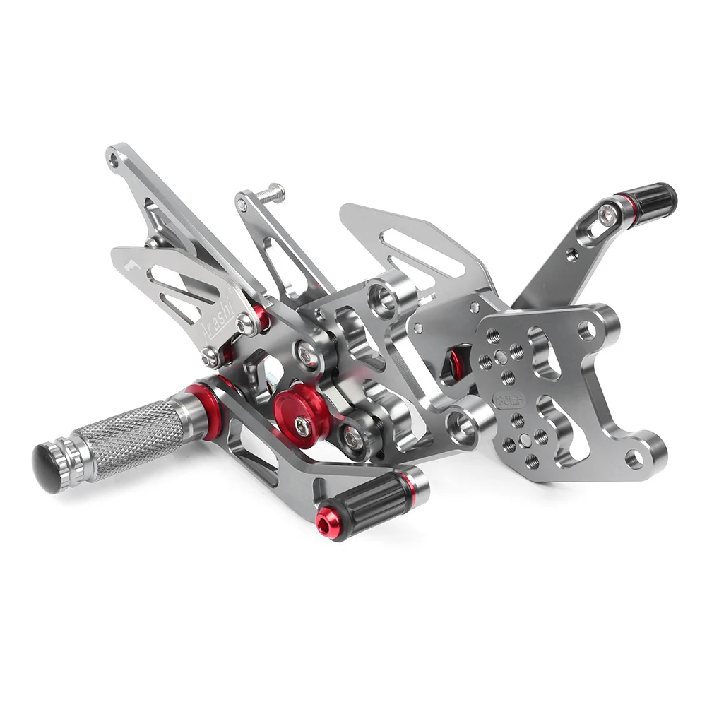 CNC алюминиевый мотоцикл задний тормозной набор подножки Rearset для Honda CBR600RR 2009 2010 2011 2012 2013-серый
