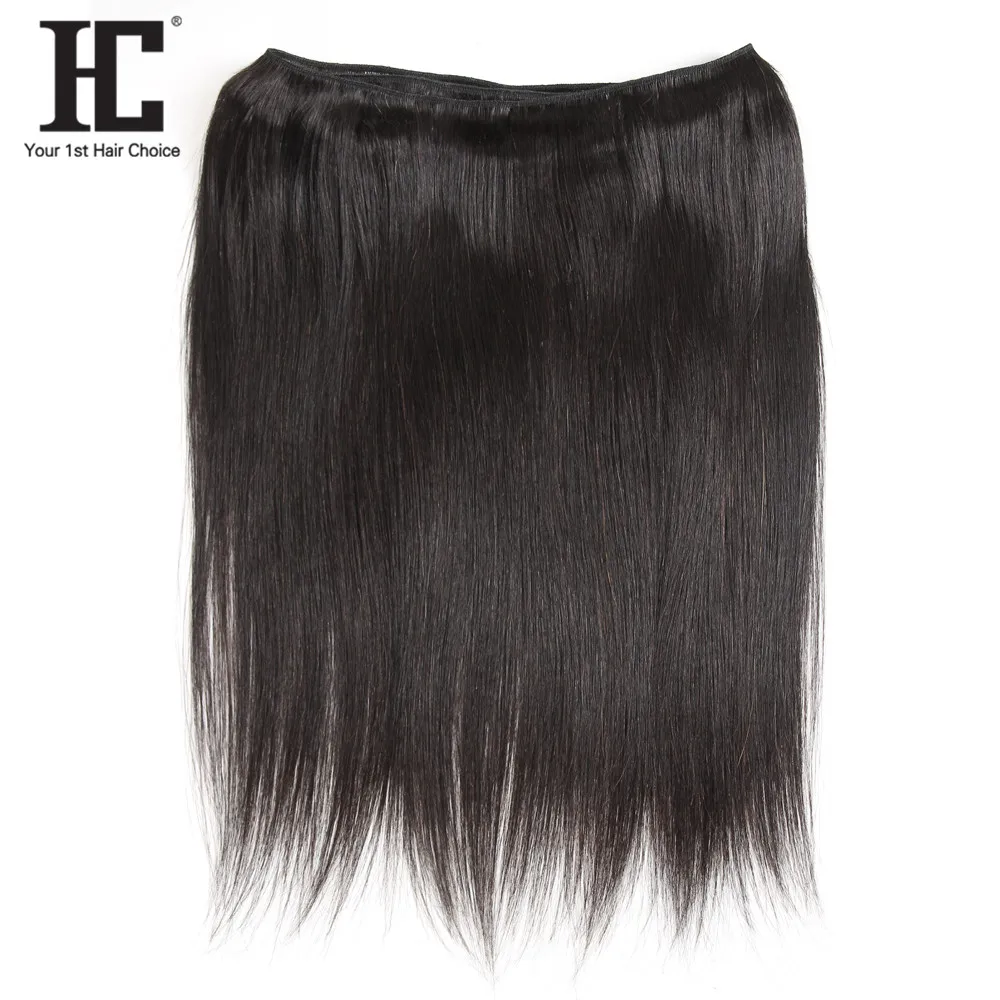 HC бразильские прямые волосы с закрытием кружева Remy 3 пряди волос Плетение