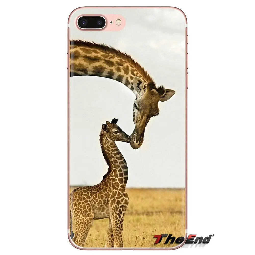 Transparent Soft Shell Covers For LG G3 G4 Mini G5 G6 G7 Q6 Q7 Q8 Q9 V10 V20 V30 X Power 2 3 K10 K4 K8 2017 Big head giraffe Art |