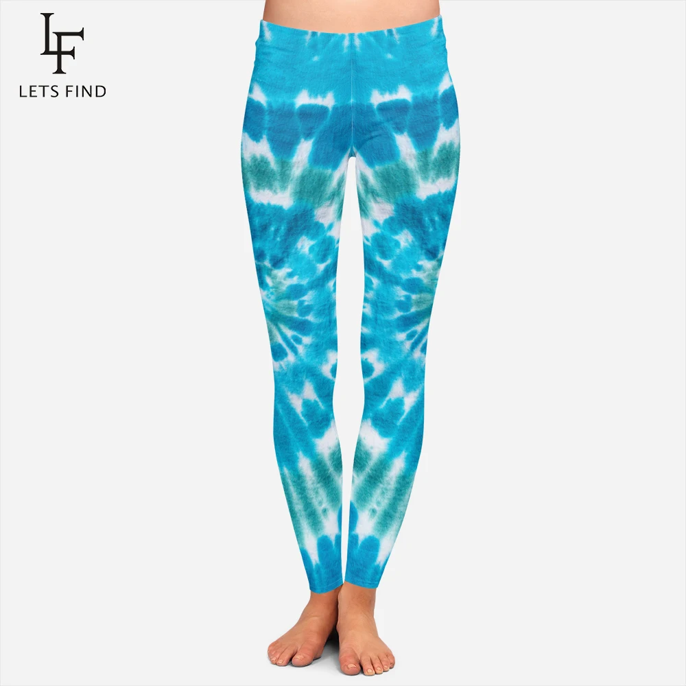 Новинка Tiedye Пейсли красочные женские леггинсы для фитнеса Брюки цифровой печати высокого качества и высокие эластичные леггинсы до середины талии