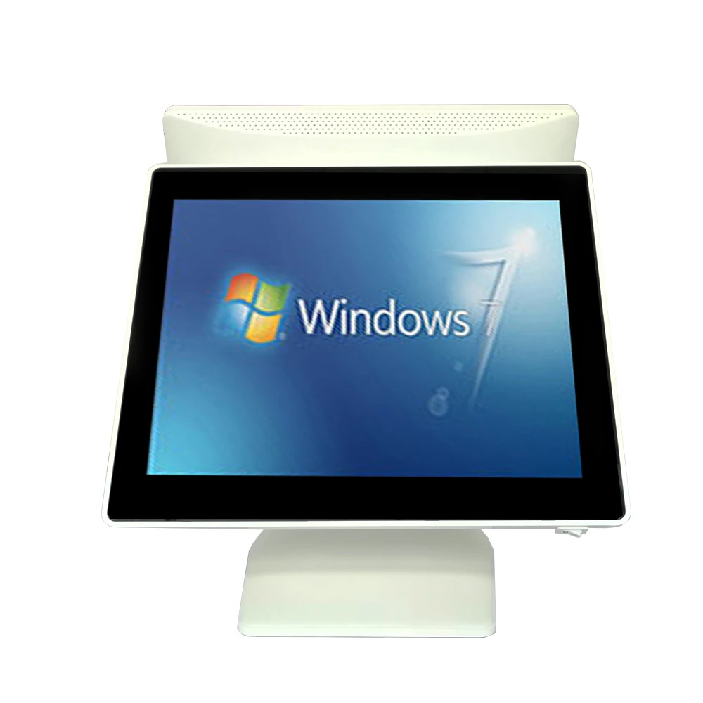 Fashion Windows Desktop Touch Screen POS Terminal Dual 15 inch EPOS Billing Machine All In One System | Компьютеры и офис