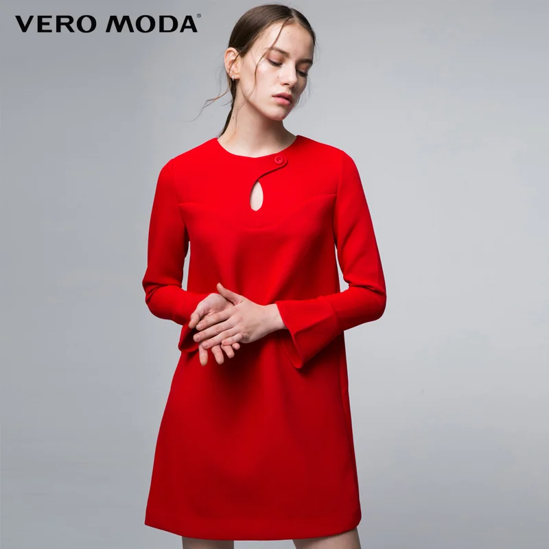 Vero Moda 2018 Новинка Женское Платье с Рукавами Длинными Пуловер Женский Женские
