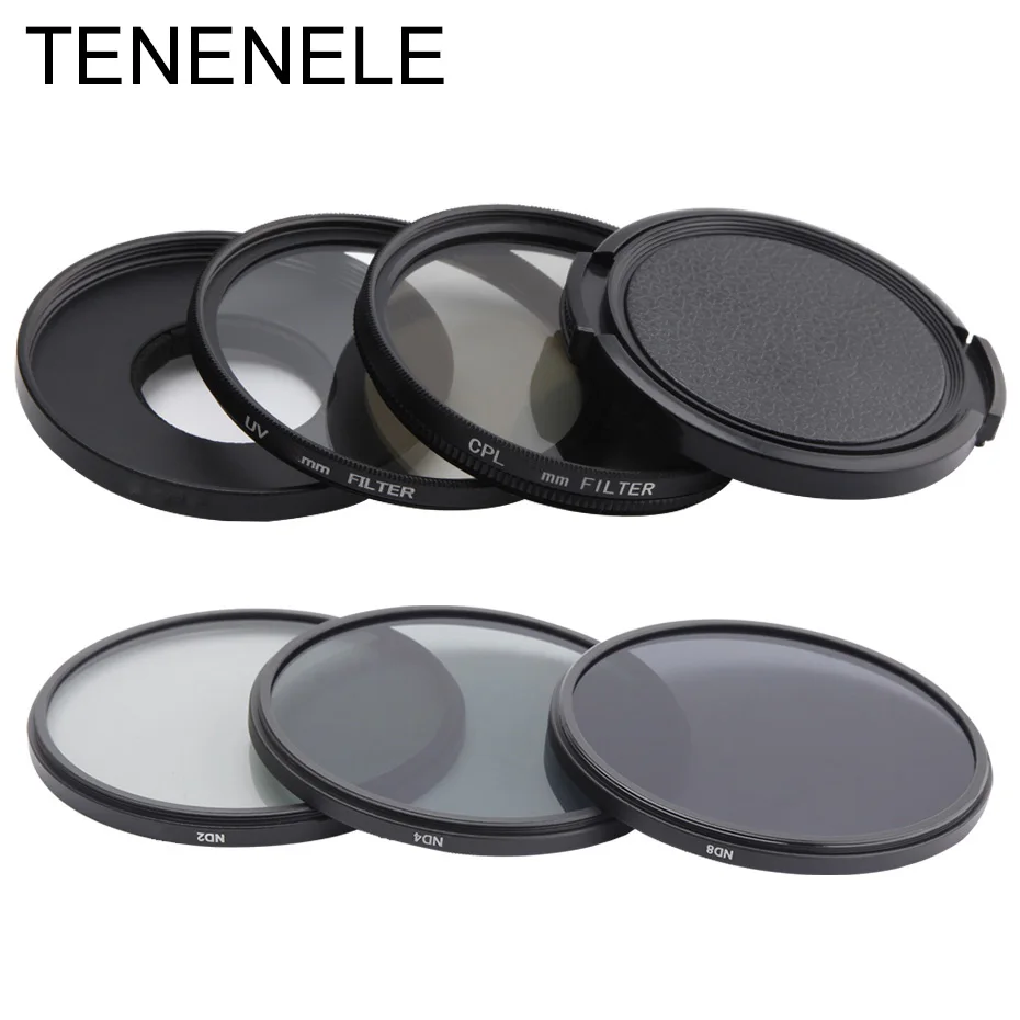 Фильтр TENENELE для экшн-камеры Sjcam SJ6 UV/CPL/ND 2 4 8/градиентные цветные фильтры SJCAM Legend