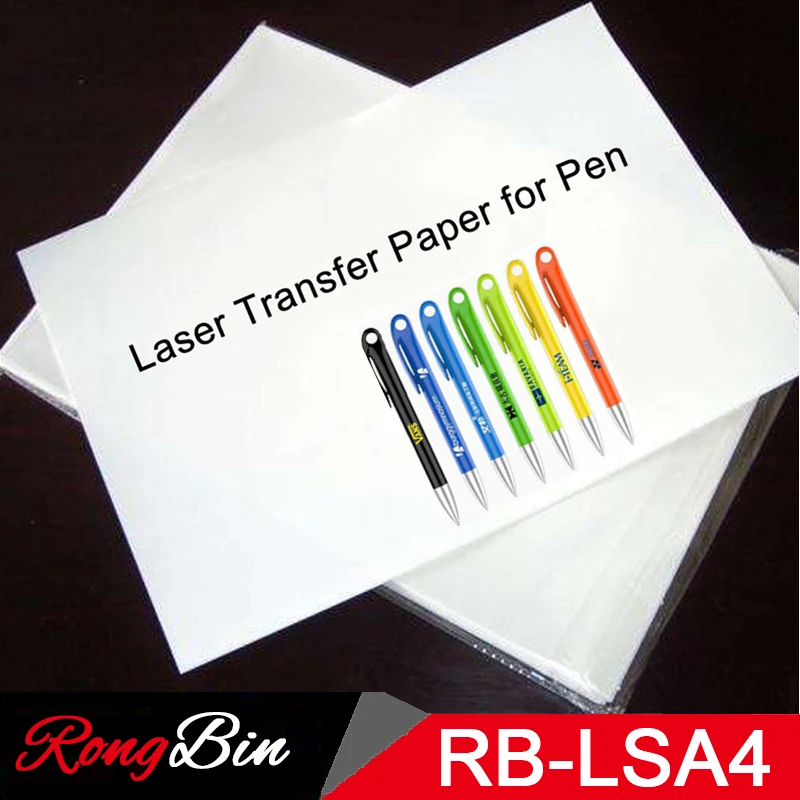 

100 Sheets/Lot Heat Press Machine A4 Pen Laser Heat Transfer Paper For Pens Heat Press