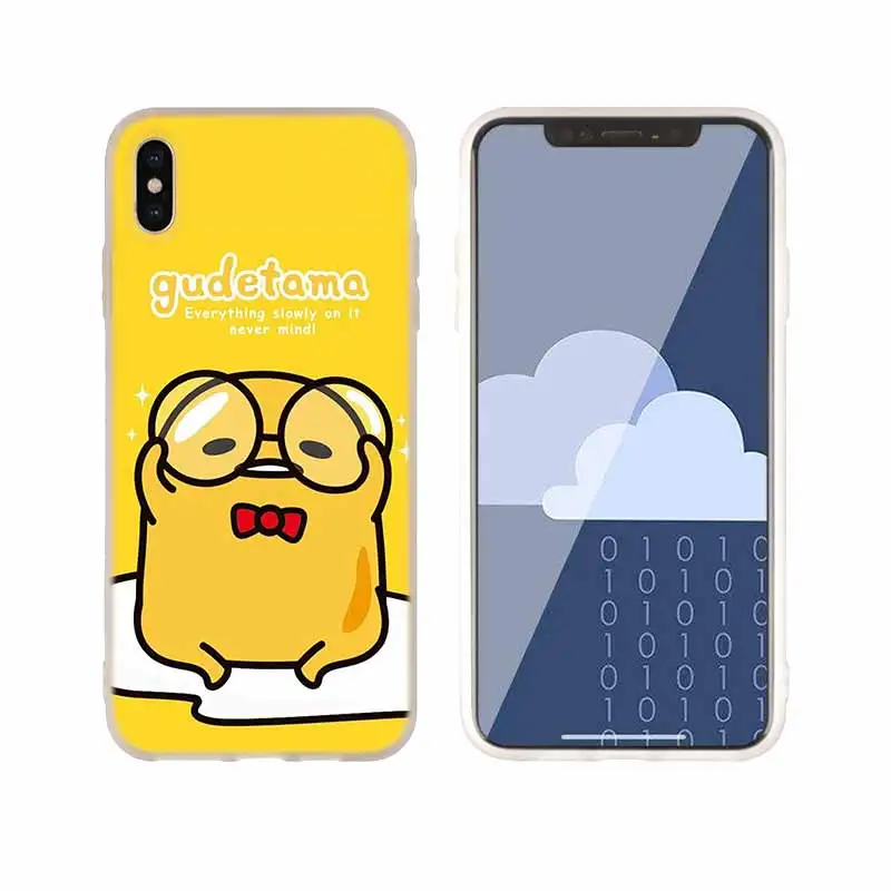 as the picture 09 Чехлы для телефонов, силиконовый мягкий чехол для iPhone 11 Pro X XS Max XR 6 6S 7 8 Plus 5 4S SE, Милый Гудетама, ленивое яйцо, чехол Etui - Цвет: as the picture 09