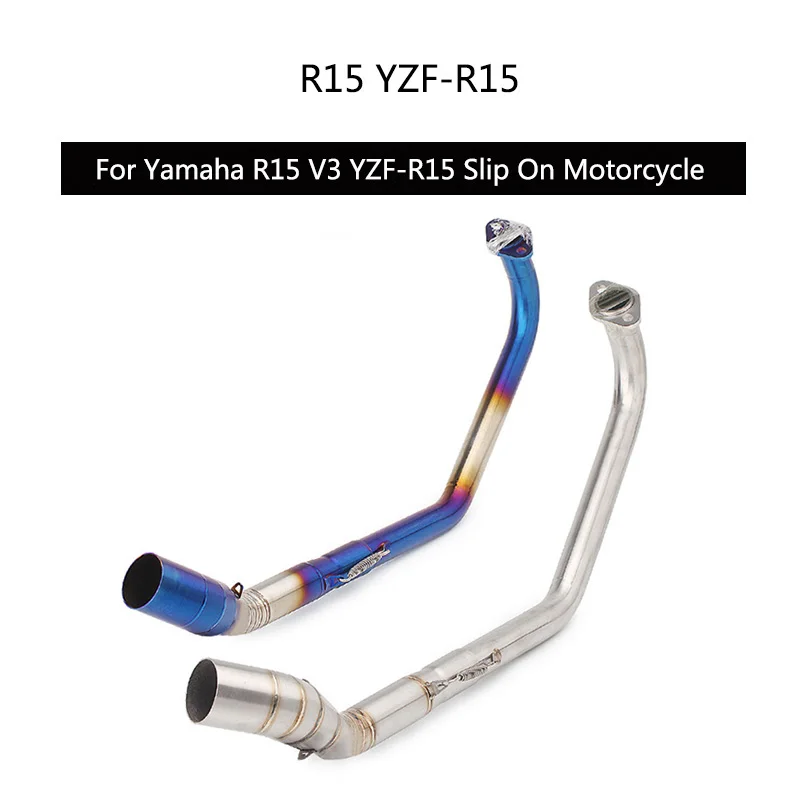 (Штыревая труба) для Yamaha R15 YZF V3 2017 2019 выхлопная труба мотоцикла передняя средняя