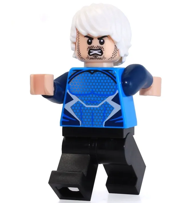 Одна продажа QuickSilver Pietro Marvel X MEN Супер Герои Мстители minifig собрать Строительные