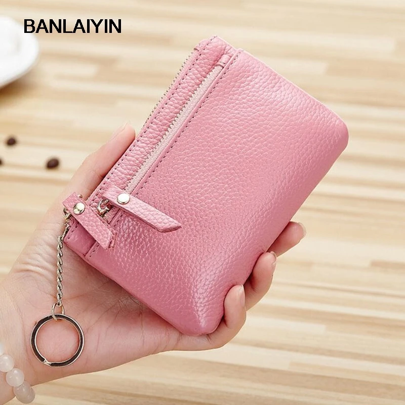 Кошельки для ключей из натуральной кожи женщин ключница органайзер мужской