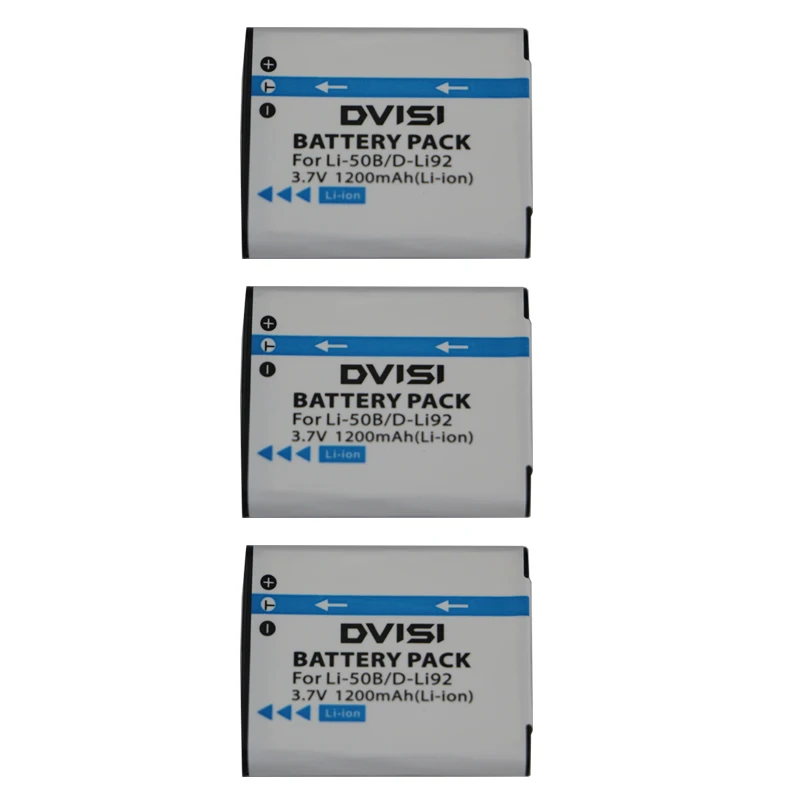Аккумулятор для фотоаппарата Olympus LI 50B LI50B 3 шт./лот|camera battery for olympus|camera batteryli 50b |