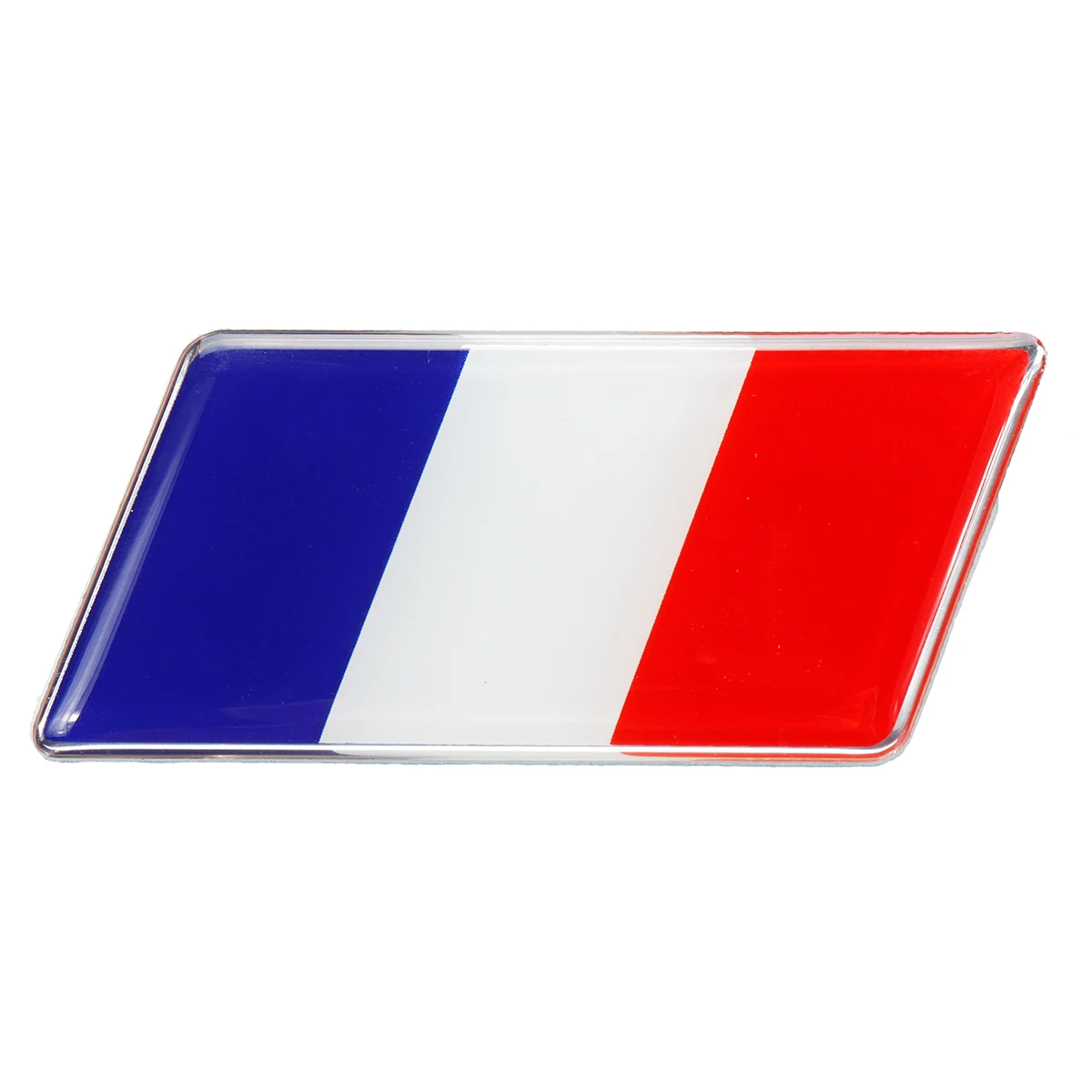 France Автомобильный флаг Великобритании, Германии, Франции, Австралии, Америки, России, алюминиевый флаг, решетка, эмблема, значок для VW для Jetta Golf для Audi - Название цвета: France