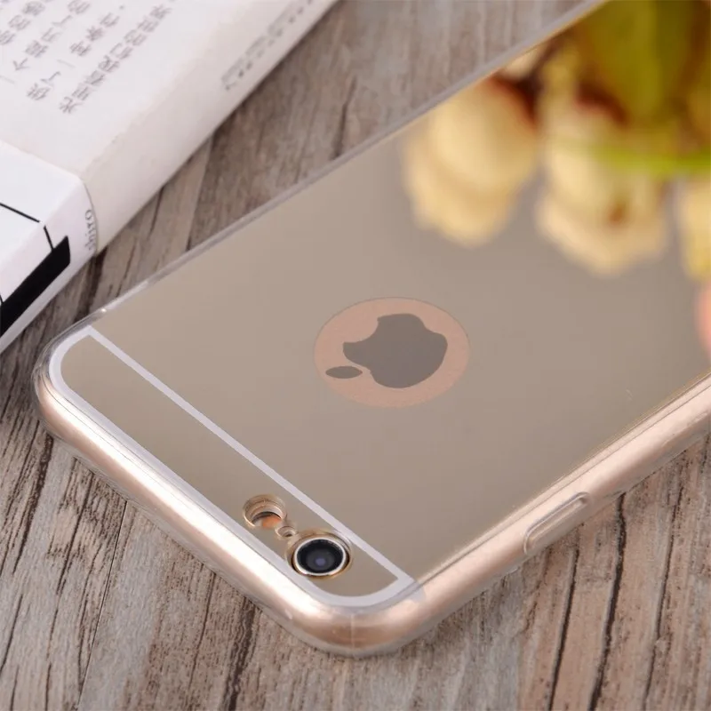 Luxury Case For iPhone 7 Silicone Acrylic Mirror Cover XS MAX 8 Plus X XR 8Plus Euti |