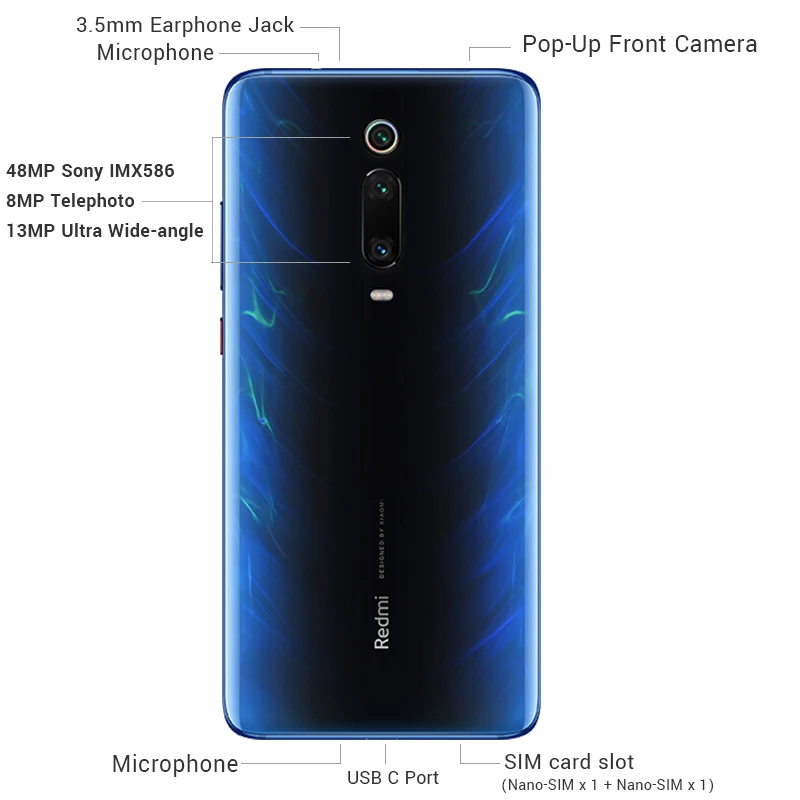 Xiaomi Redmi K20 Pro 8 Гб 256 мобильный телефон Snapdragon 855 48MP + 20MP камера 4000 мАч аккумулятор 6 39
