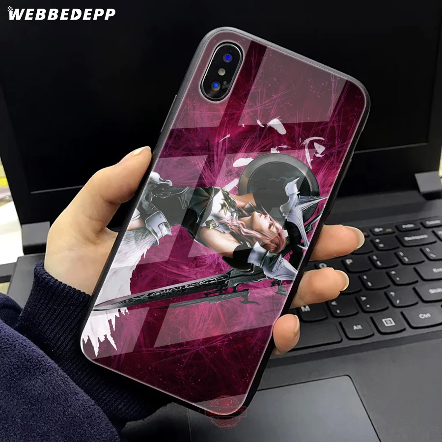 WEBBEDEPP The Final Fantasy Tempered Glass Phone Case for Apple iPhone XS Max XR X 8 7 6S Plus 5S SE | Мобильные телефоны и