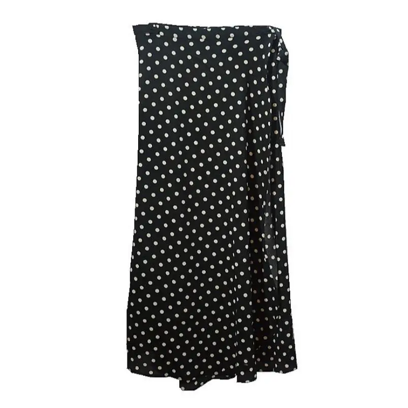 

new high waist skirts womens dot maxi long chiffon skirt.