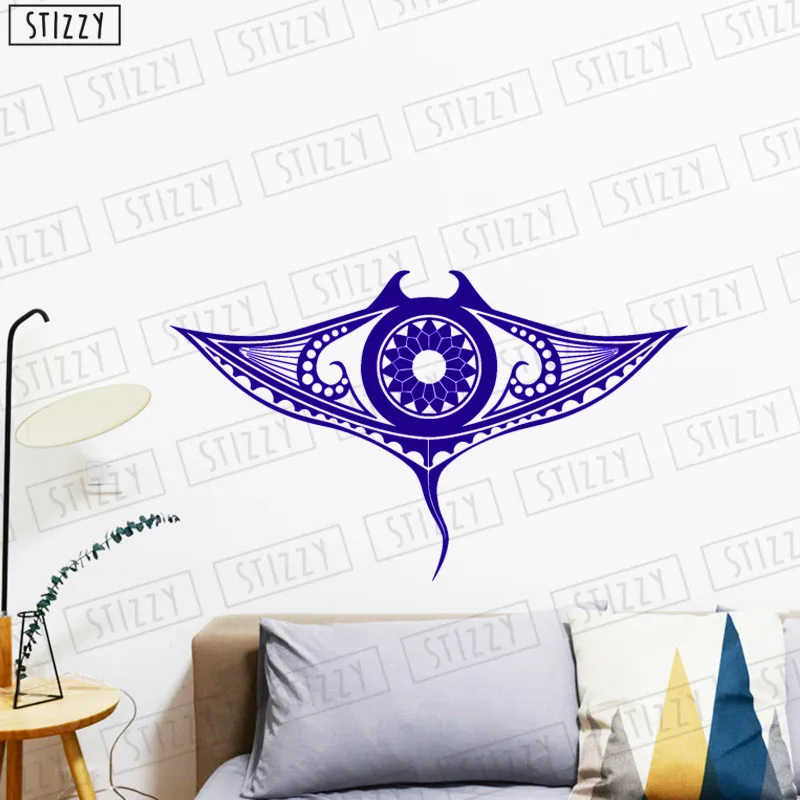 Настенная Наклейка stizzy Ocean Animal Manta Ray виниловые наклейки на стену интерьер Ванная