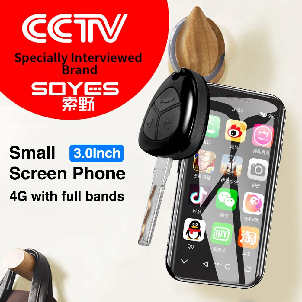 Маленький смартфон SOYES XS Android 6 0 MTK6737 четырехъядерный 3 дюймов 4G мобильный телефон