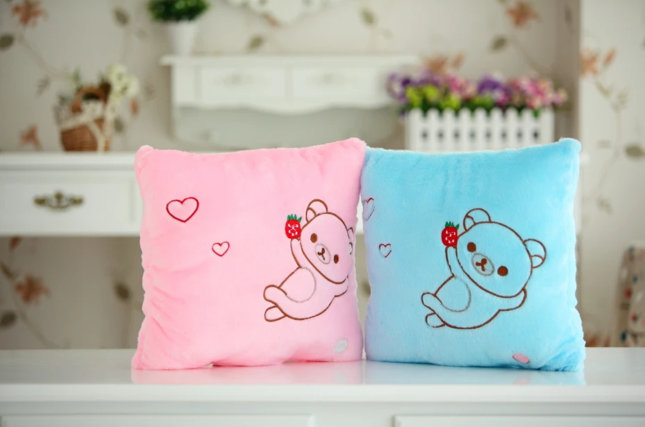 Luminous Stuffed LED Light Up Plush Glow Cushion With Bear Pattern Auto 7 Color Rotation Illuminated Pillow Gift | Игрушки и хобби