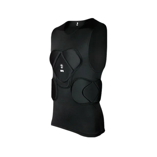 black vest Регби вратарь футбольные майки тренировочные штаны наколенники EVA губка футболка для американского футбола наколенники защита голени сноуборд шлем - Цвет: black vest