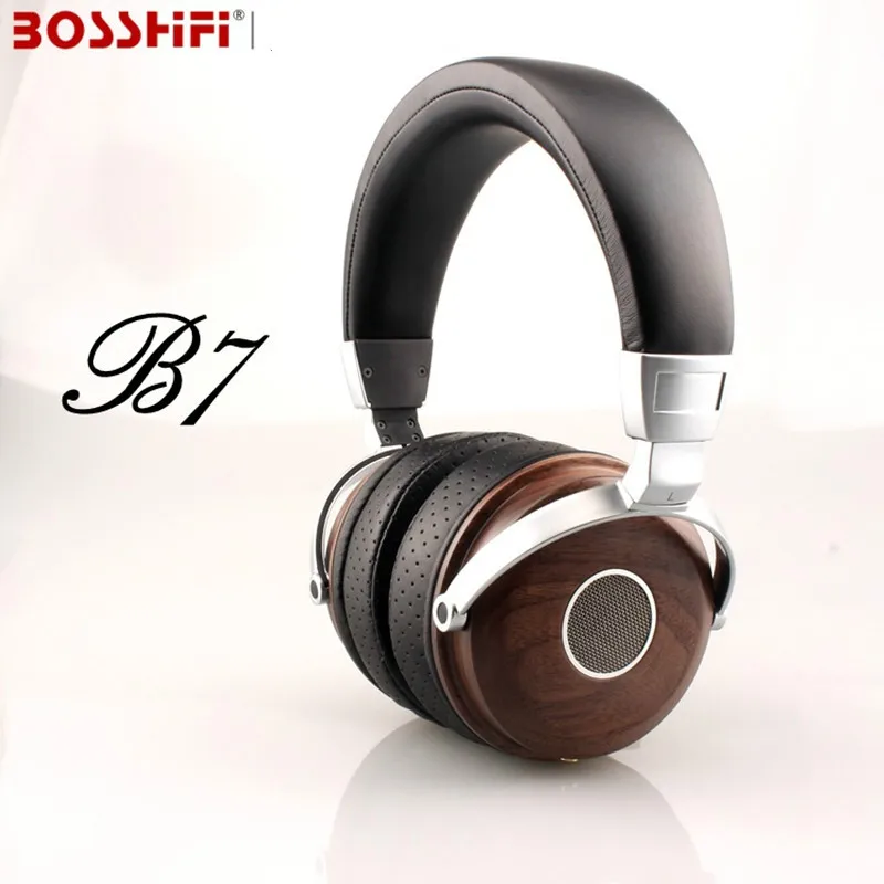 Наушники BLON BOSSHiFi B7 Hifi деревянные металлические наушники из красного дерева