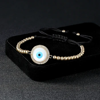 Big Round Eye with Micro Pave Cubic Zircon 5