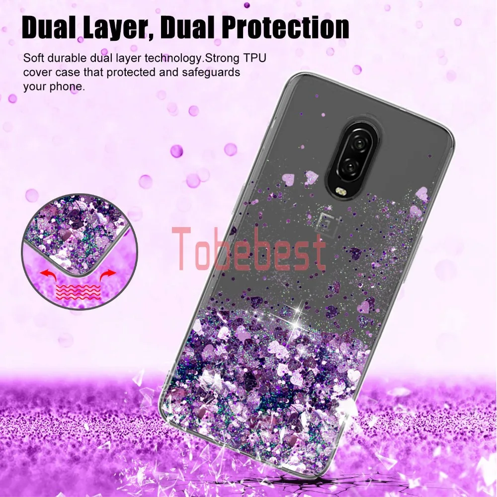 One plus 6T case Dynamic Liquid Quicksand Glitter Case For Plus Coque Oneplus oneplus 1+6T Soft TPU Slicone Cover |