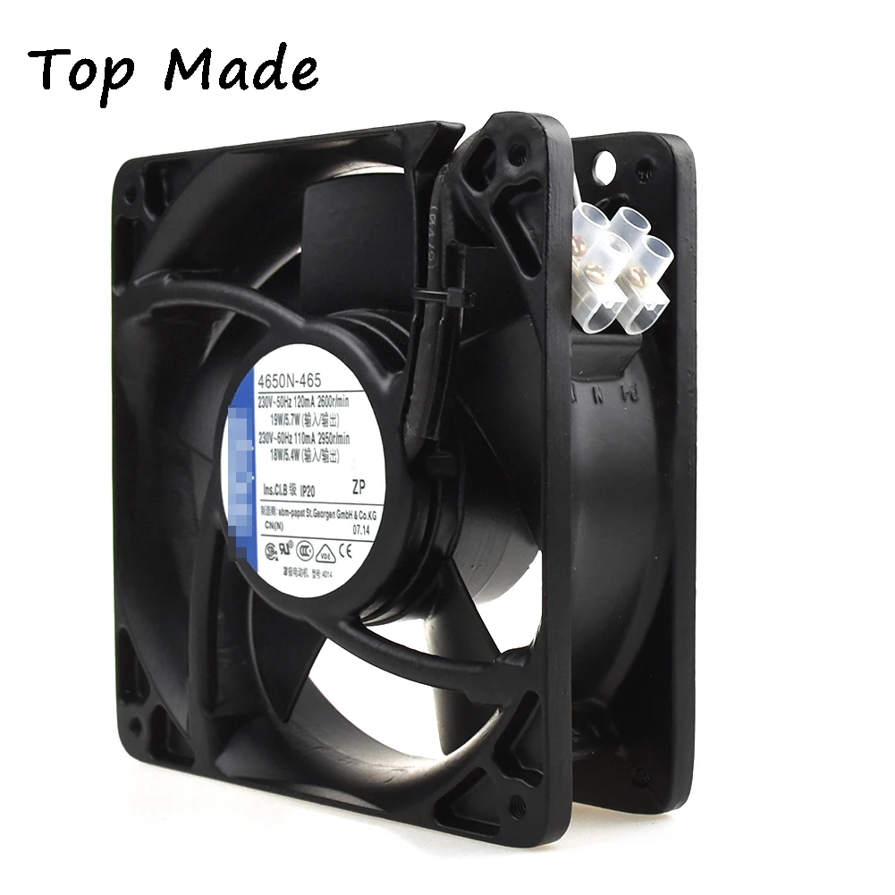 Для Ebmpapst 4650N-465 230 V 120*120*38 мм Замена металлической рамы вентилятора