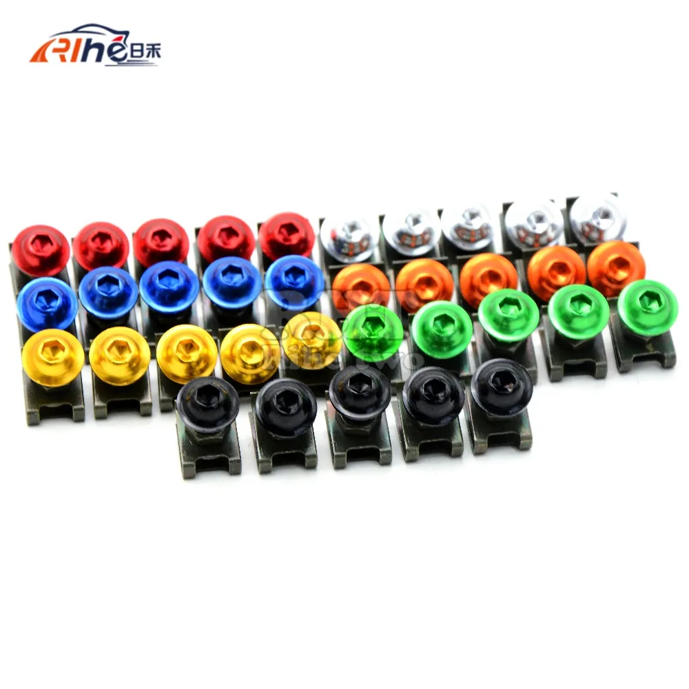

5 pieces 6mm motorcycle accessrioes fairing body screws for suzuki gsxr 750 kawasaki z1000sx zx6r BMW r1200gs 16 15 14 13 12 11